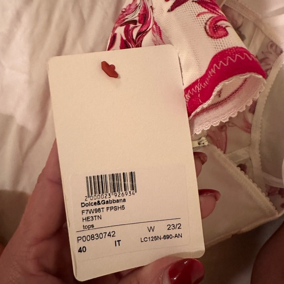 Dolce & Gabbana Mallorca Printed Crop Top size40 - Picture 7 of 9